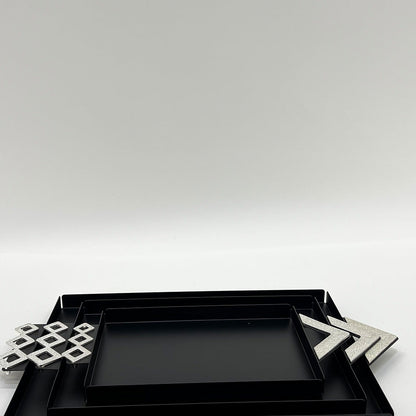 طقم صواني تقديم 3 قطع فاخر