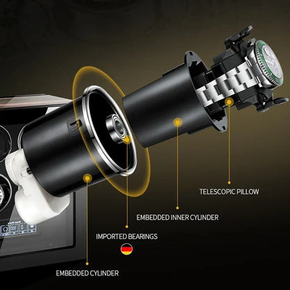 صندوق الساعات من خشب الأبنوس