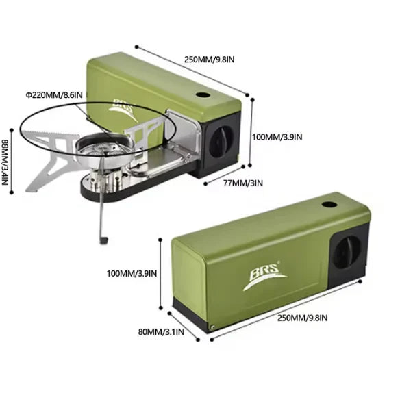 موقد غاز محمول قابل للطي