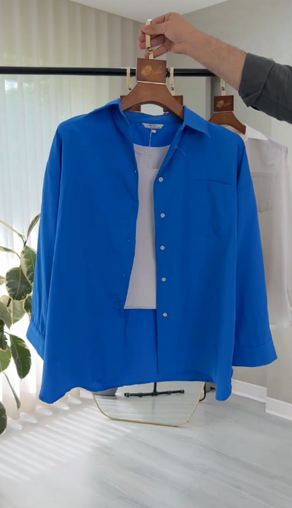 قميص نسائي مع ازرار