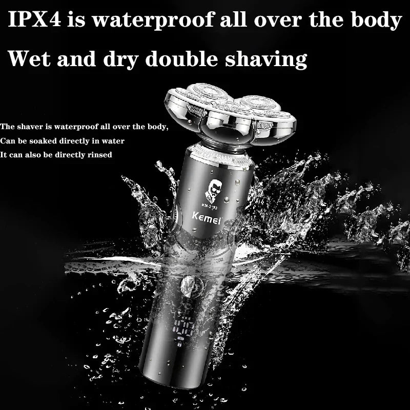 مجموعة ماكينة حلاقة رجالية قابلة للطي