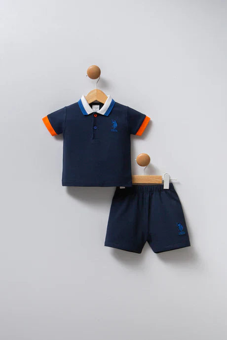 U.S POLO طقم بيبي