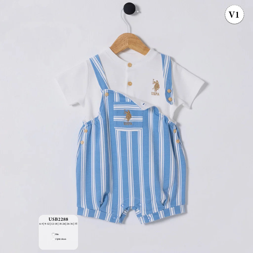 طقم بيبي مخطط