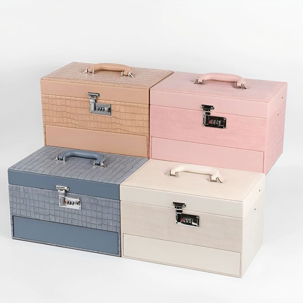 حقيبة مجوهرات 3 طبقات