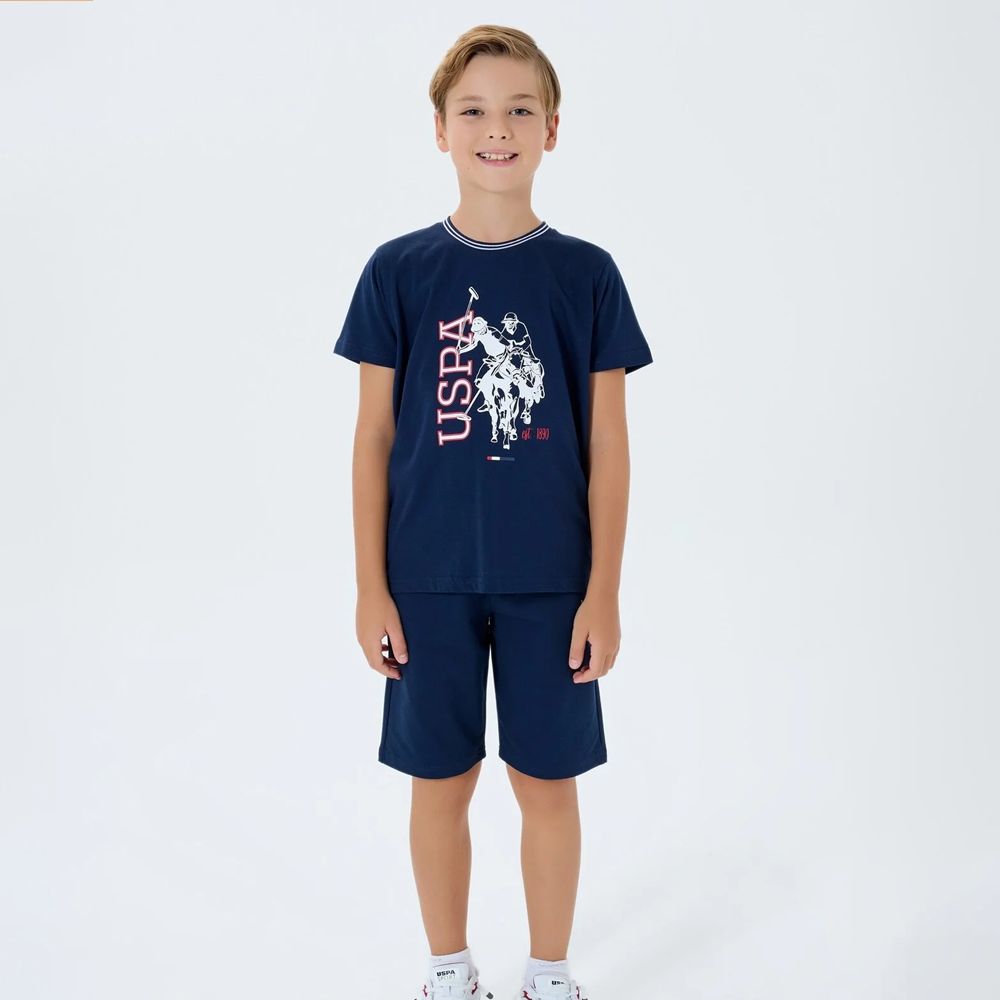 طقم اطفال ولادي U.S POLO