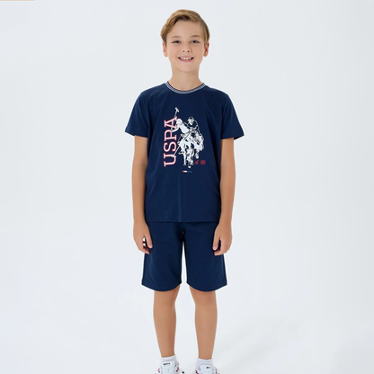 طقم اطفال ولادي U.S POLO