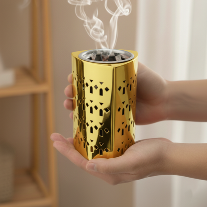 مبخر معدني فاخر بنقوش