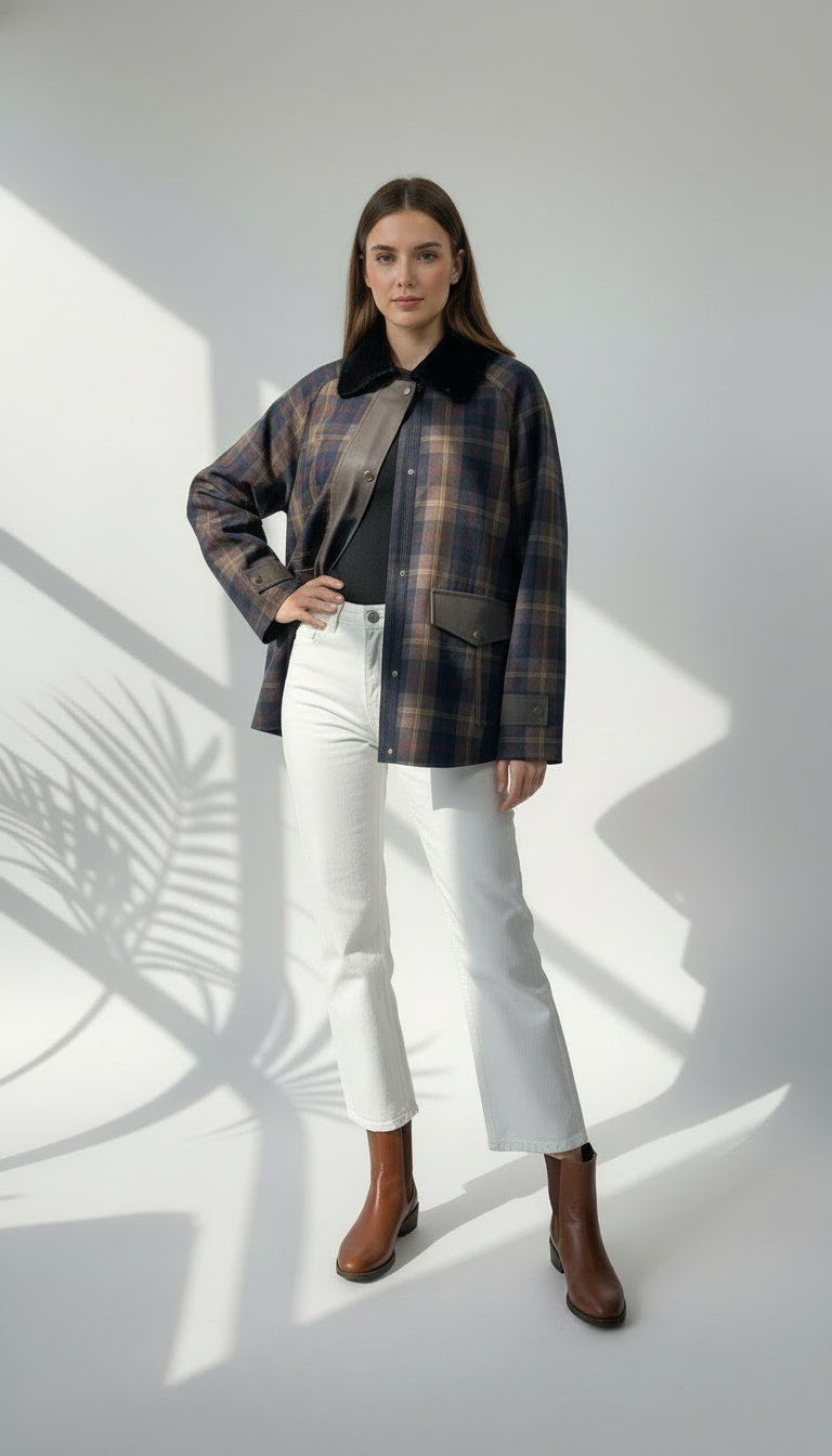 جاكيت نسائي كاروهات