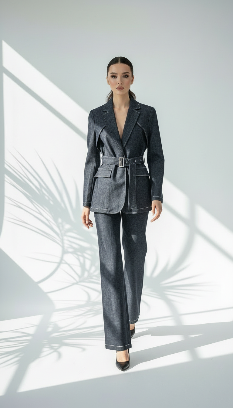 بدلة جينز رسمي بقصة انيقة