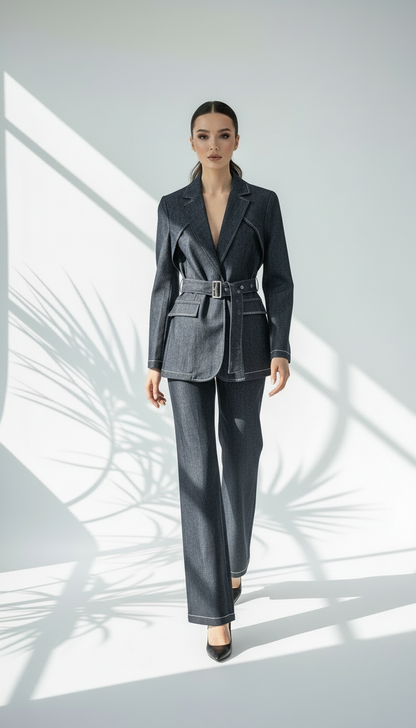 بدلة جينز رسمي بقصة انيقة