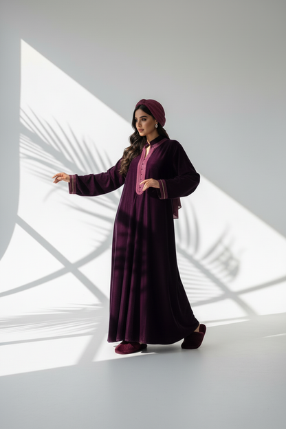 دراعة مخمل مغربي