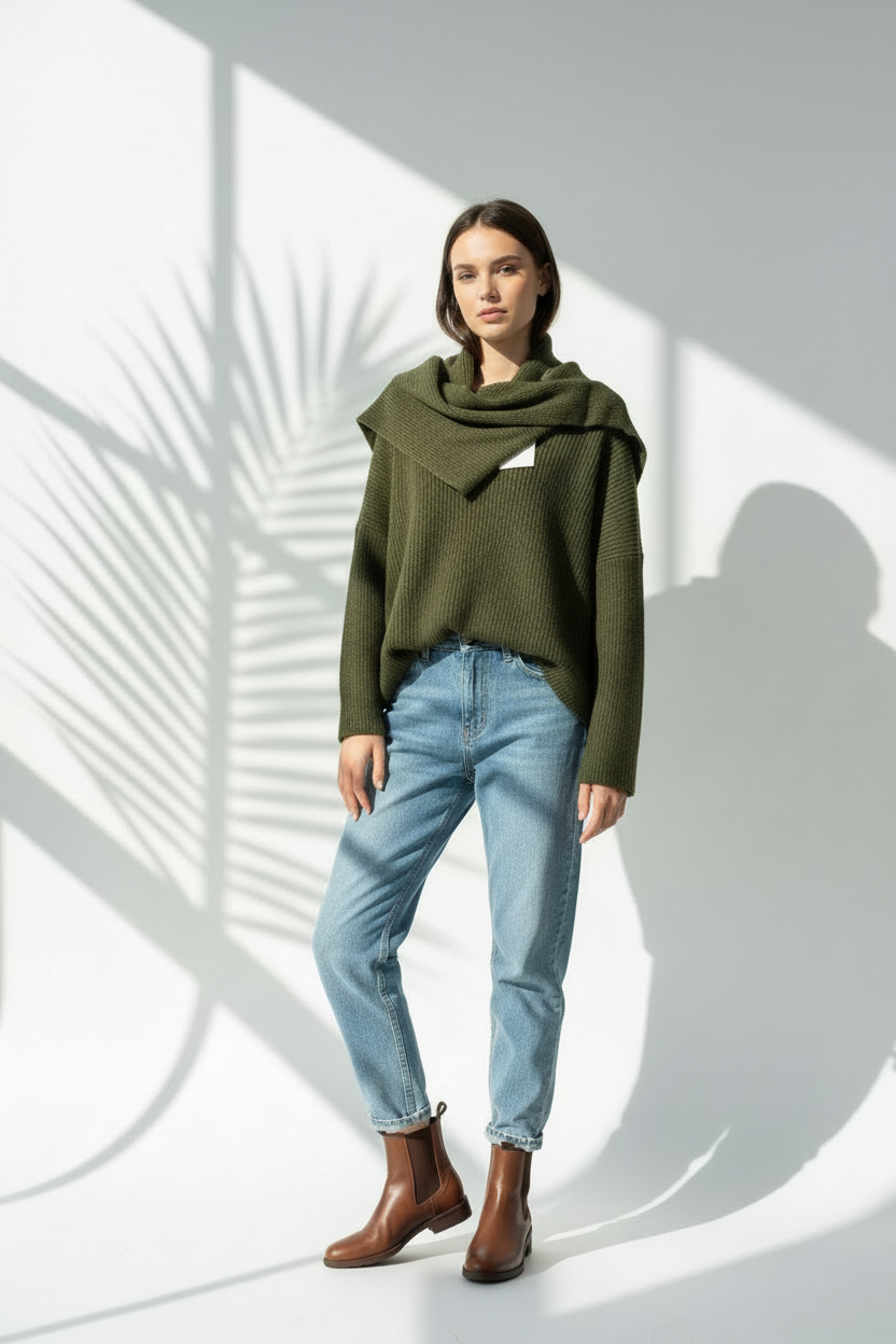 بلوزة اسكارف