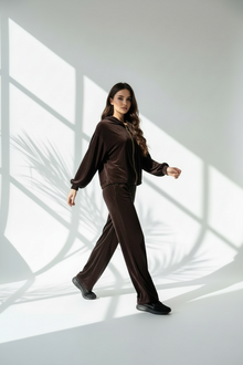 بدلة نسائي مخمل 3قطع