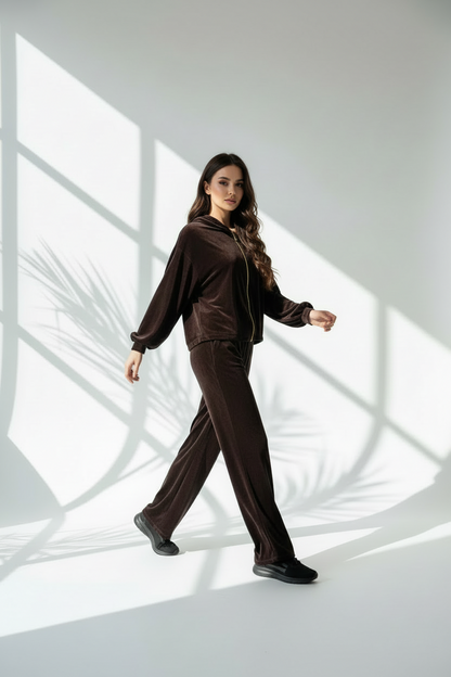 بدلة نسائي مخمل 3قطع