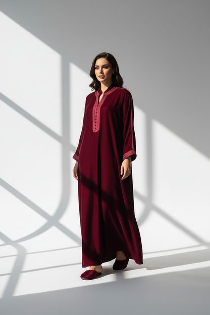 دراعة مخمل مغربي