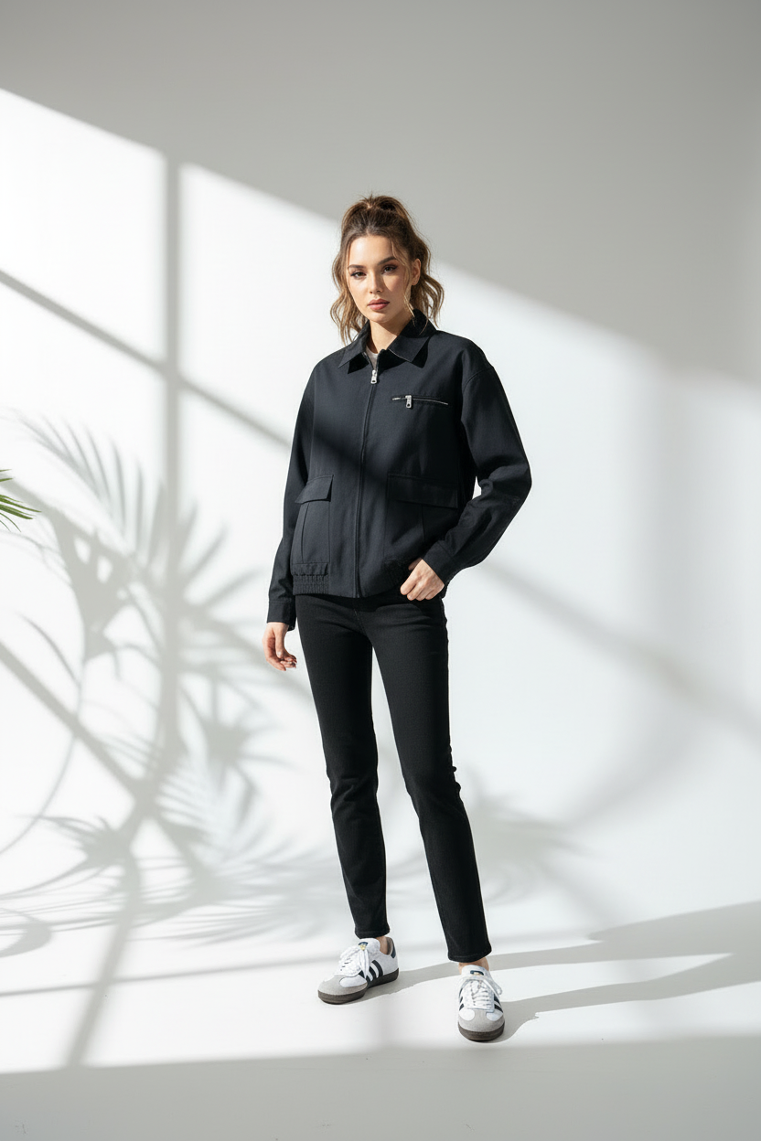 جاكيت نسائي سحاب