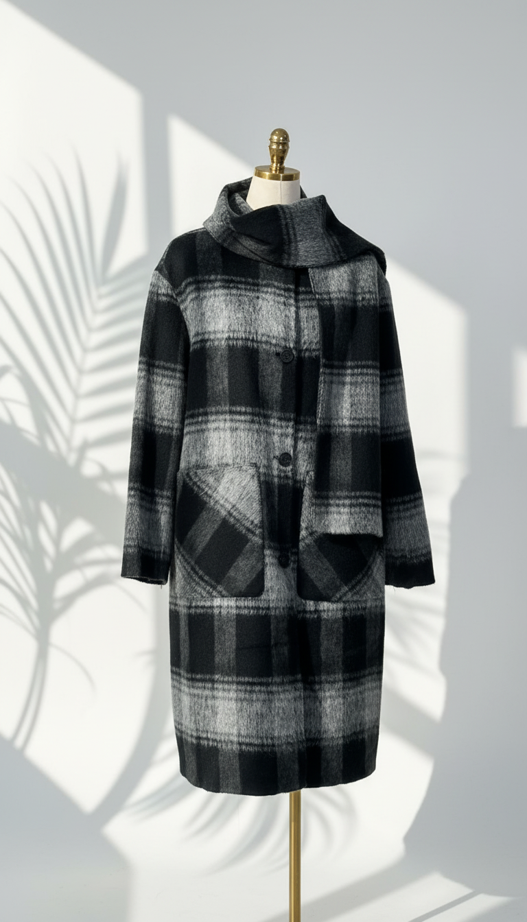 جاكيت نسائي مع اسكارف