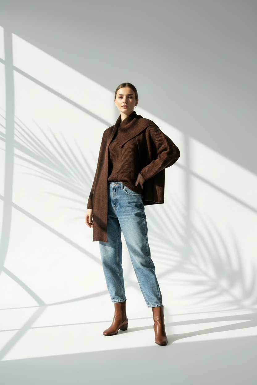 بلوزة اسكارف