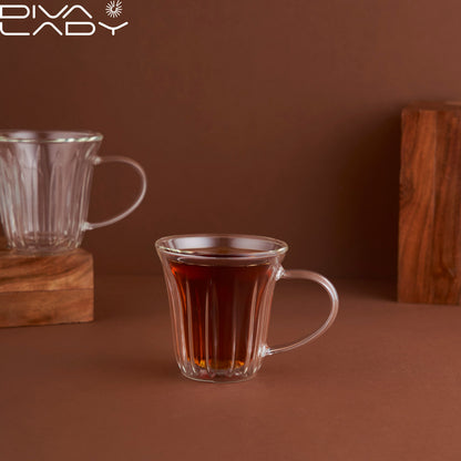 طقم مج زجاج 2 قطعة