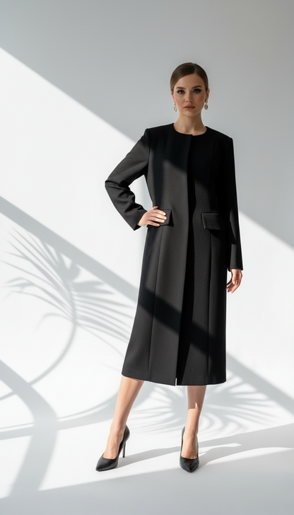 جاكيت طويل مفصل