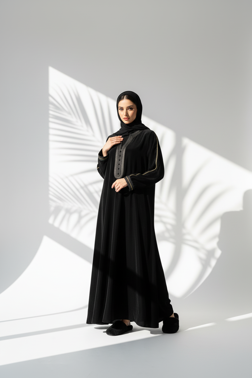 دراعة مخمل مغربي