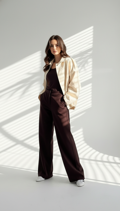 جاكيت نسائي خفيف بأكمام بالون