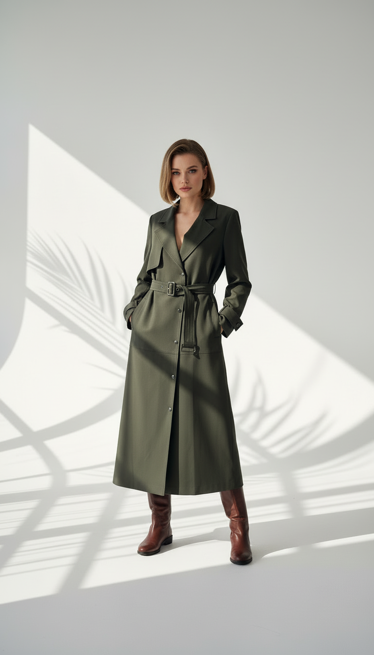 معطف نسائي طويل