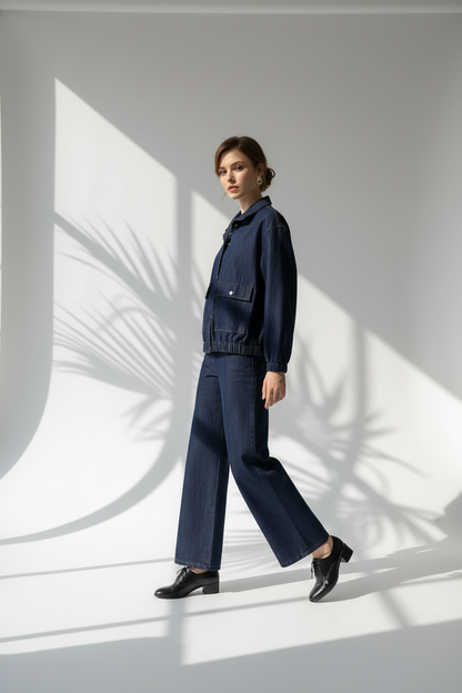 بدلة جينز كلاسيكية