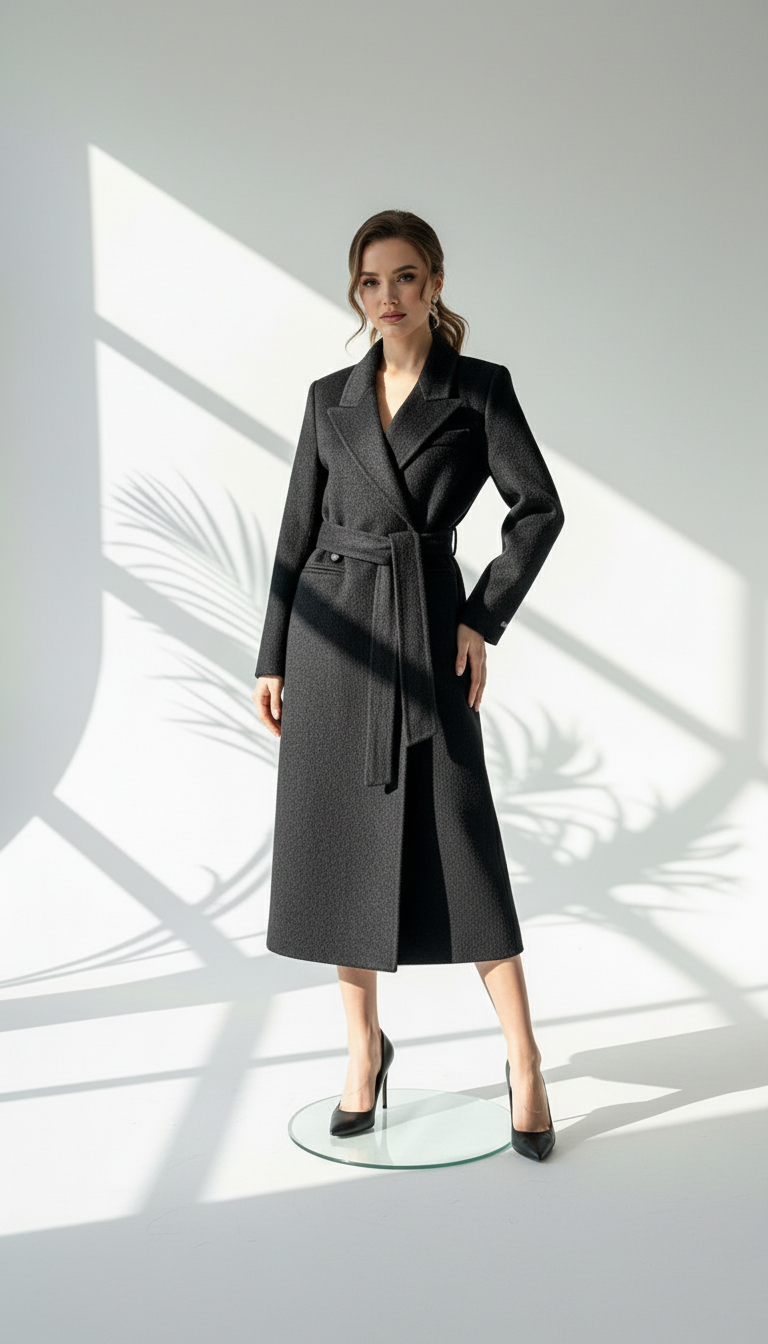 جاكيت جوخ نسائي راقي بحزام