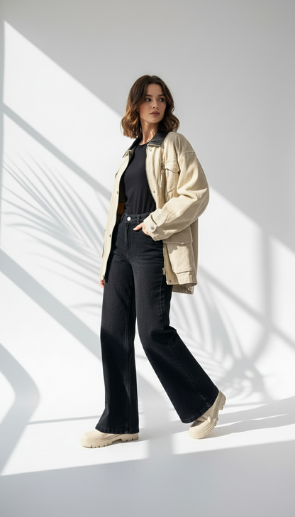 جاكيت نسائي بومبر بسحاب