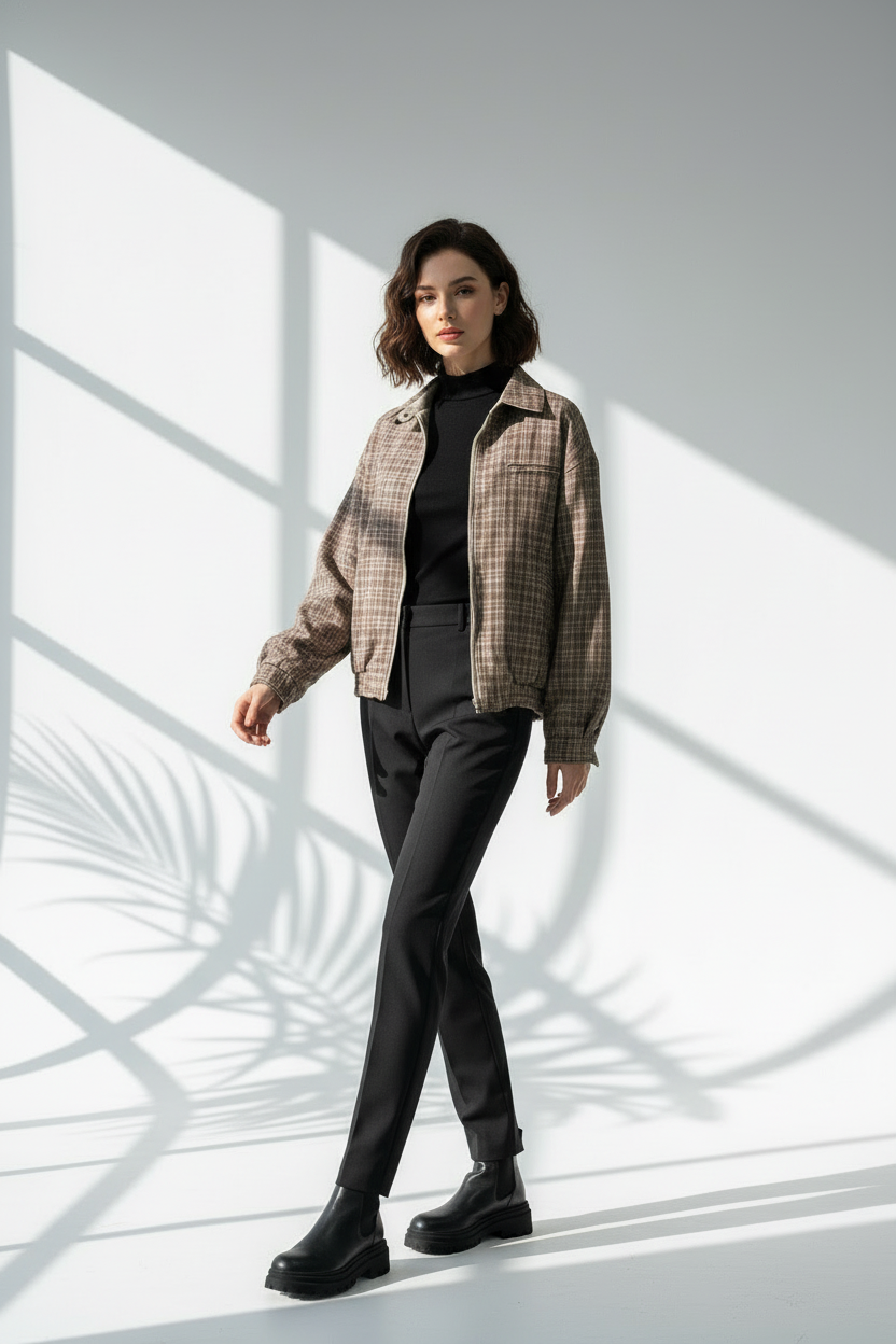 جاكيت نسائي سحاب