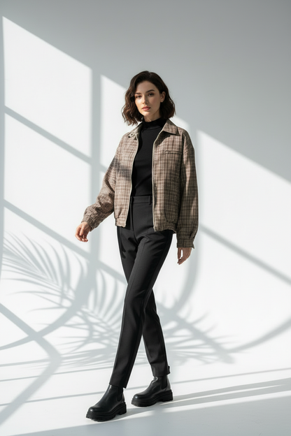 جاكيت نسائي سحاب