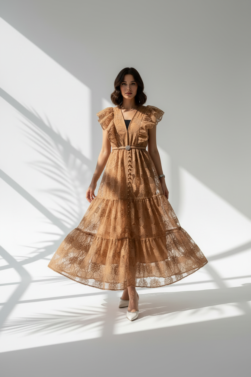 فستان قصير حفر