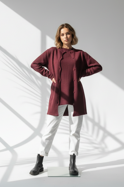 بلوزة مع جاكيت