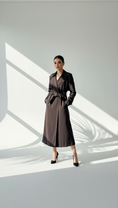 معطف أنيق بقصة عصرية محددة