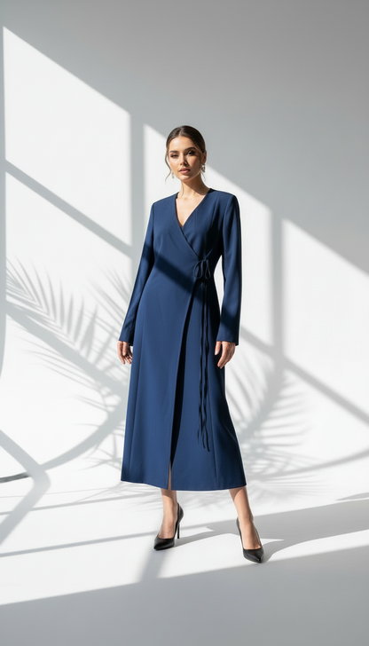 جاكيت نسائي لف طويل