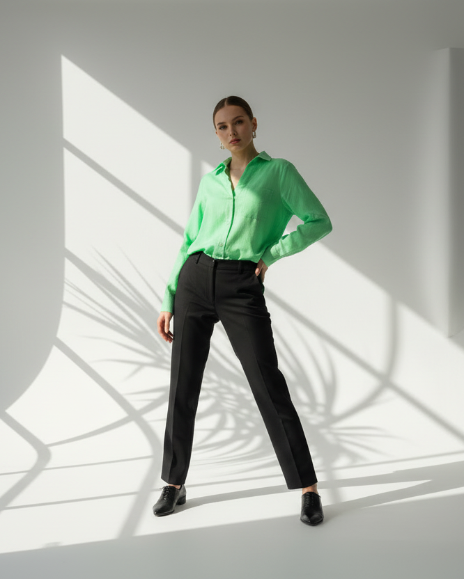 قميص نسائي باكمام طويلة