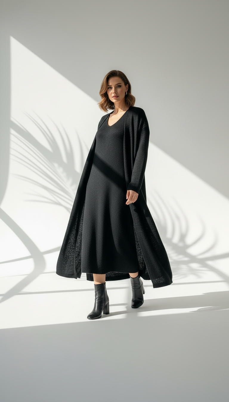 فستان نسائي مع بشت