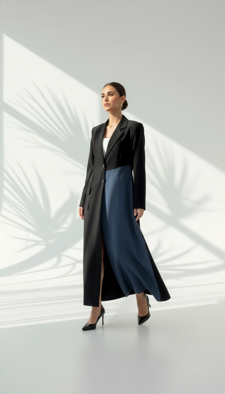 جاكيت نسائي بلون مغاير