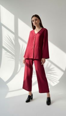 بدلة نسائي ازرار ناعمة