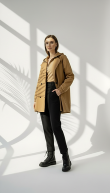 جاكيت نسائي مع قلنسوة