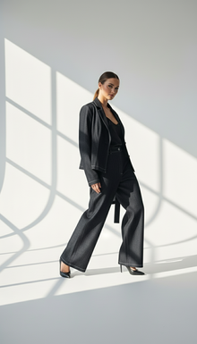 بدلة جينز حزام