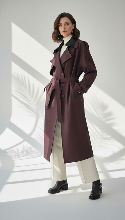 جاكيت نسائي طويل وراقي