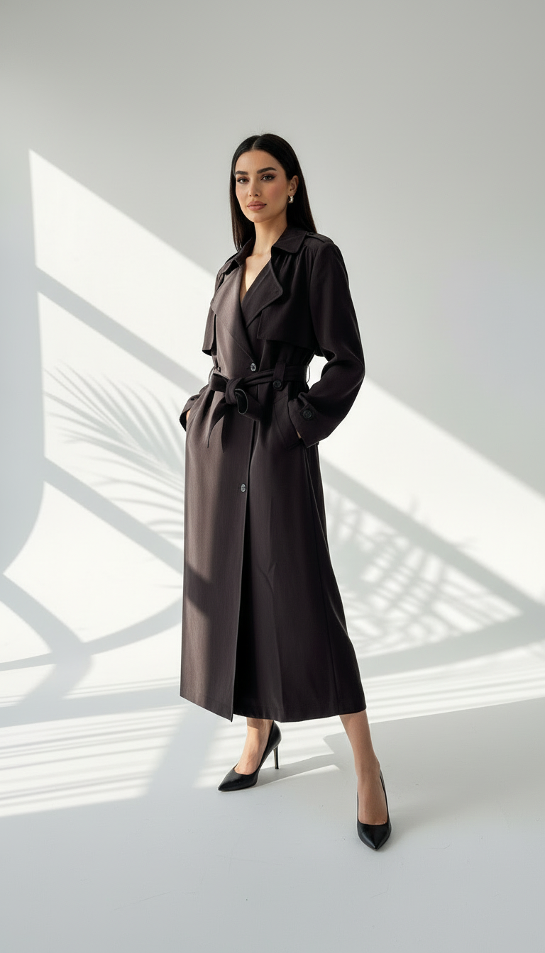 معطف أنيق بقصة عصرية محددة