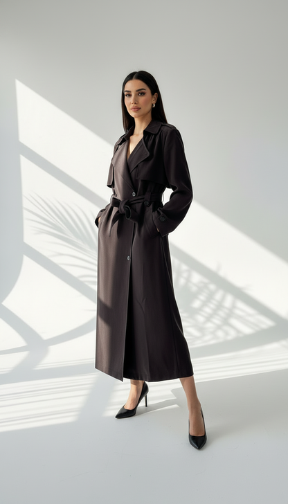 معطف أنيق بقصة عصرية محددة