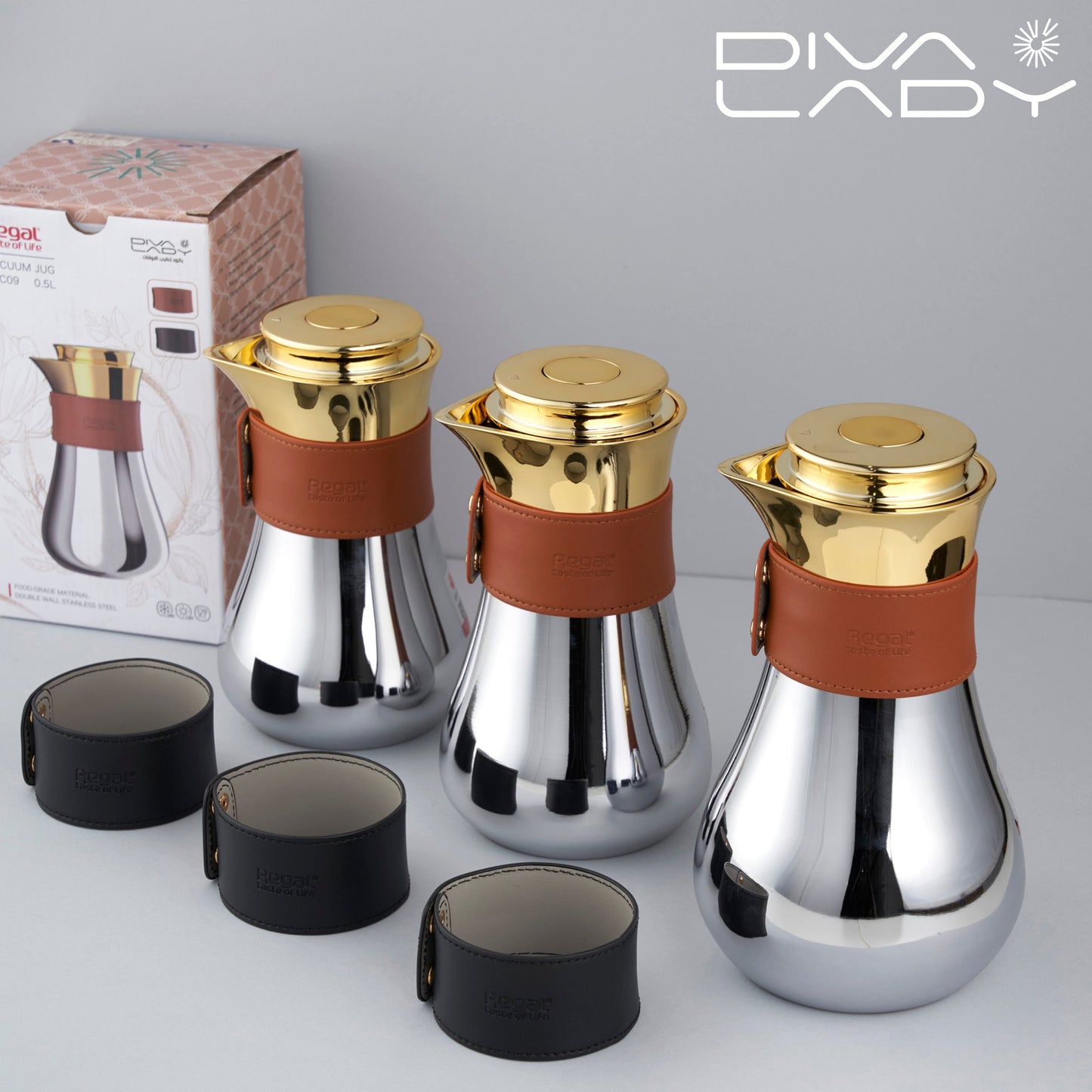 مطارة ريقال فضى ذهبى