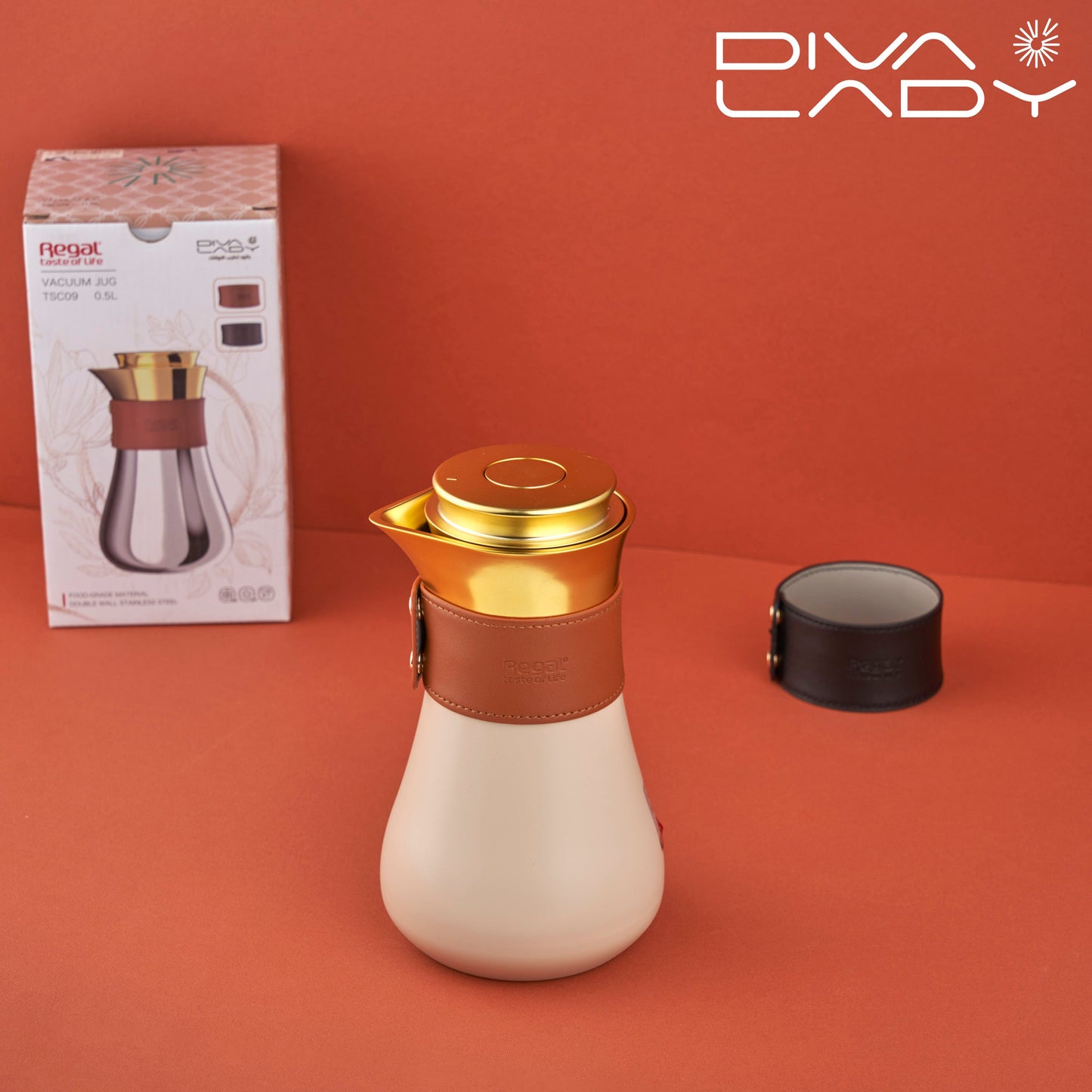 مطارة ريقال ابيض ذهبى