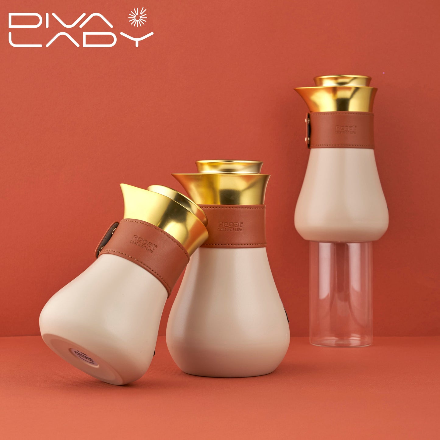 مطارة ريقال ابيض ذهبى