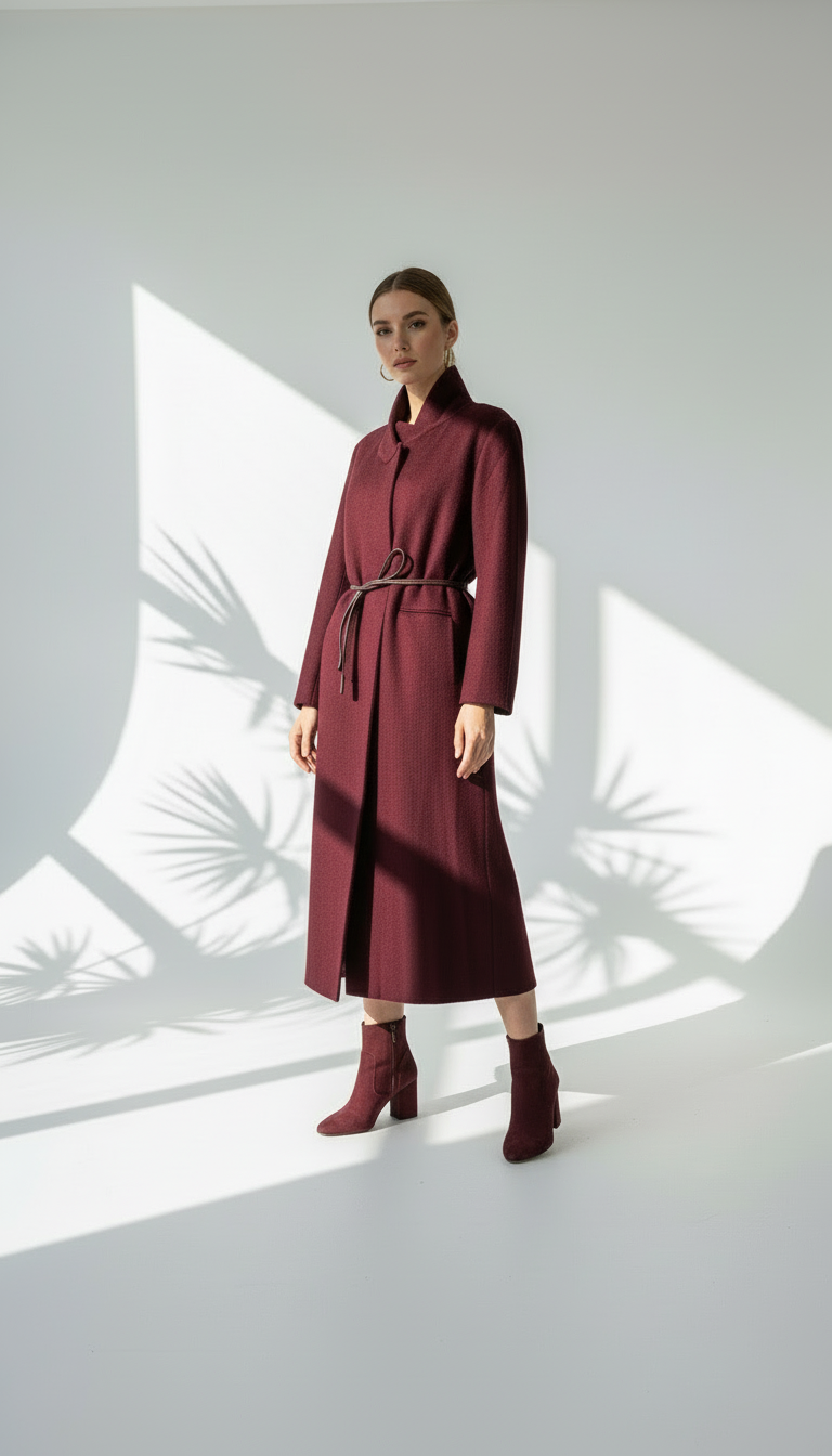 جاكيت نسائي مغلق بشكل مستقيم