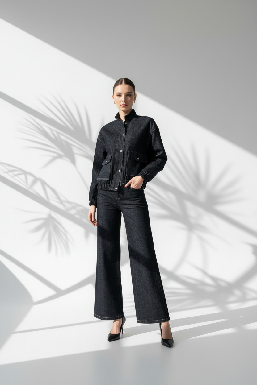 بدلة جينز كلاسيكية